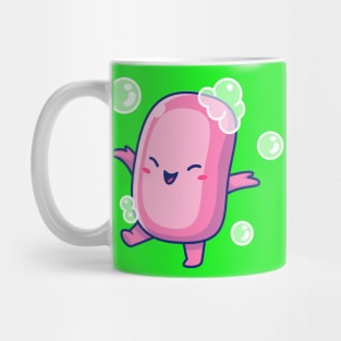 Cute Soap With Bubble Cartoon Mug